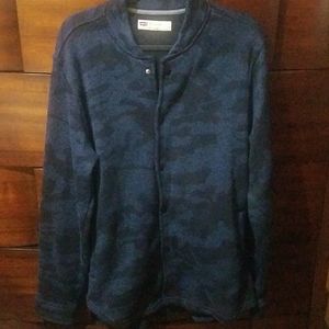 Levi's Men's Blue Camouflage Shirt Jacket